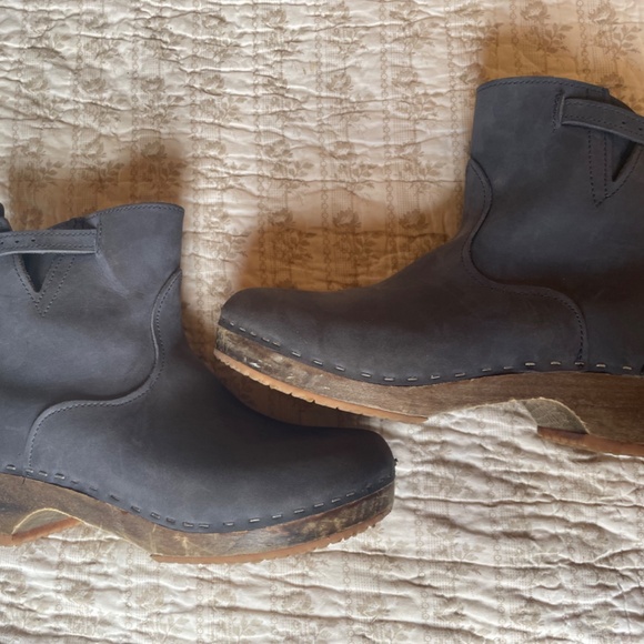 Sandgrens Manhattan clog boot in blue nubuck - Picture 4 of 9